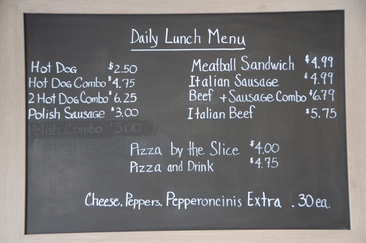 Menu Gourmet Pizza Corporation-1